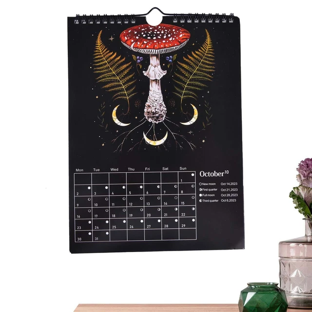 DARK FOREST LUNAR Calendar 2023 Wall Calendars for Home Office Wall