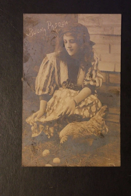 Carte postale ancienne CPA animée Fantaisie - Buona Pasqua