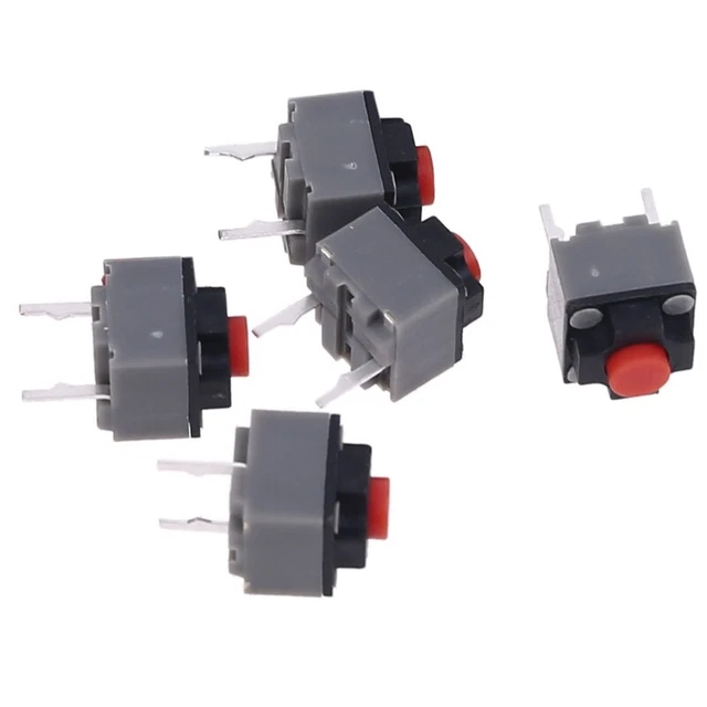 SWITCH BUTTON SQUARE DIP Microswitch 6x6x7.3mm Computer Mouse Micro ...