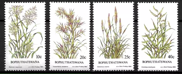 BOPHUTHATSWANA -  1984 MNH "INDIGENOUS GRASSES" Complete Set !