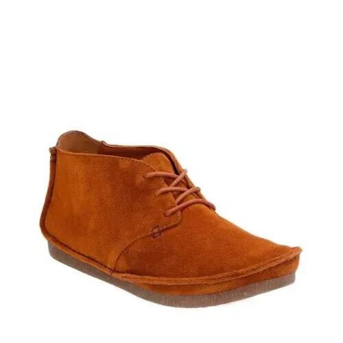 CLARKS JANEY LYNN Womens Tan Suede Leather Flat Casual Shoes Uk Size 4 D 37 29.00 PicClick UK