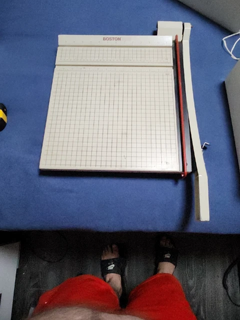 Vintage Boston 2615 Large Paper Trimmer Cutter Guillotine Style 15" Square