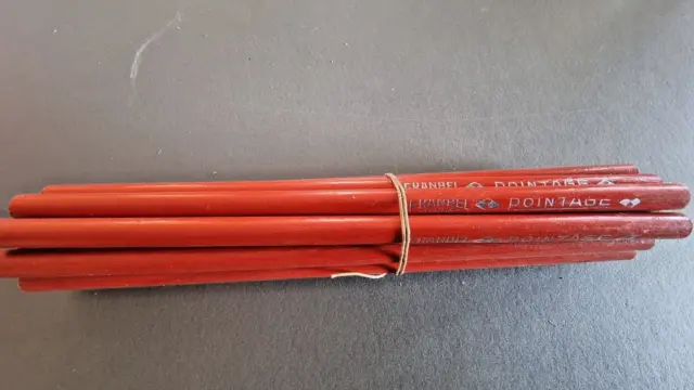 12 crayons de papier FRANBEL "POINTAGE" pencil papeterie école old writing