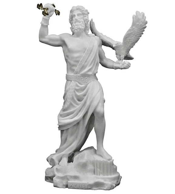 Statue de dieu Zeus Sculpture en albâtre faite à la main