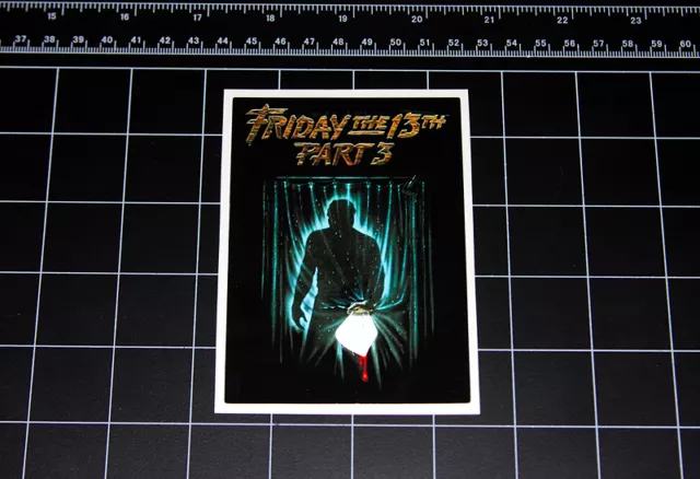 Friday the 13th Part 3 movie decal sticker Jason Vorhees Crystal Lake 80s horror