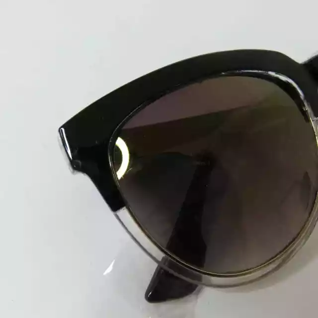 A.J. Morgan Black Clear Plastic Rim Sunglasses 3