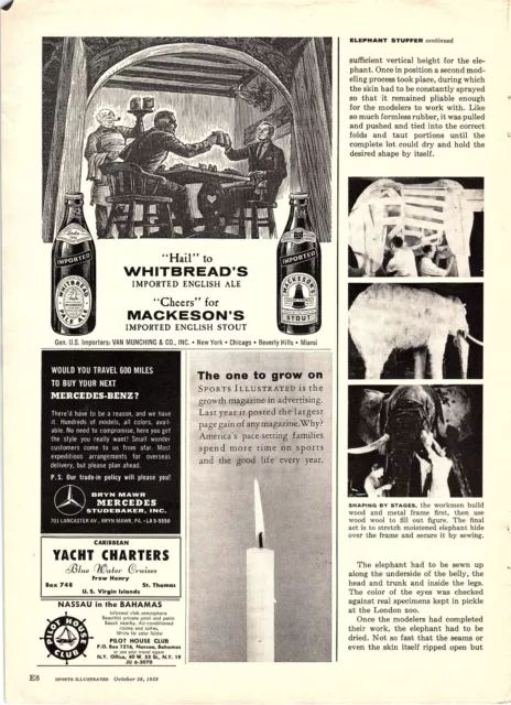 1959 Print Ad Whitbread's English Ale/Mackerson's English Stout 8.5x11