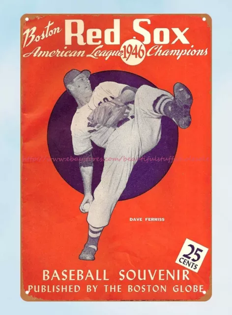 home wall decor 1946 sports Programs tin sign