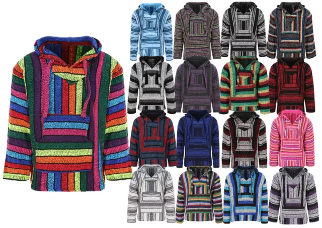 Unisex Mexican Baja Hoodies, Jergas, Mexican Threads Hoodie, Festival Clothing