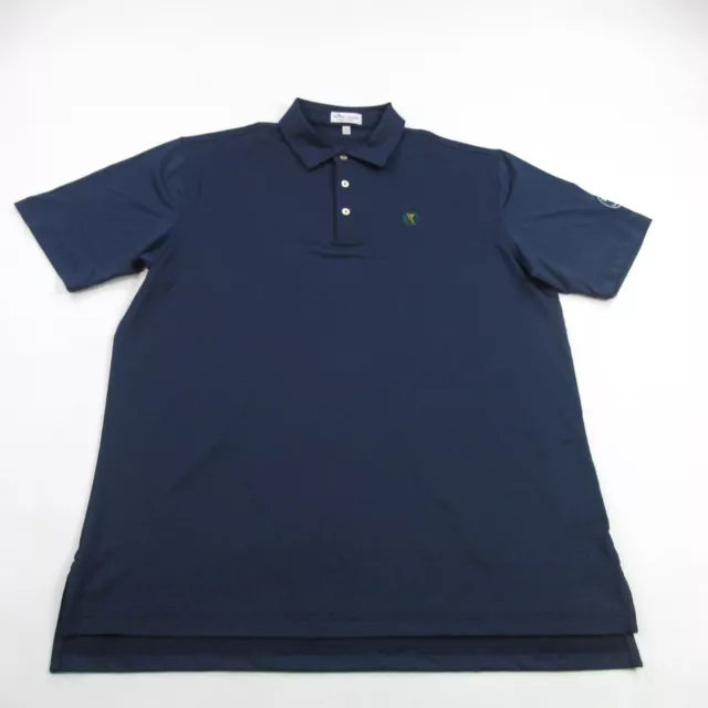 Peter Millar Shirt Mens Large Short Sleeve Blue Polo Lightweight Summer Comfort