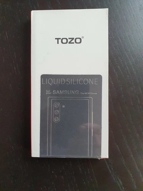 Tozo Liquid Silicone Case Samsung Note 10 2019 Ultra Slim Black New and Sealed
