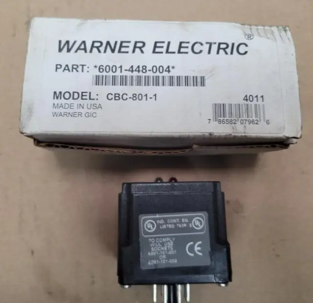 New Warner Electric Clutch Brake Control Model Cbc-801-1