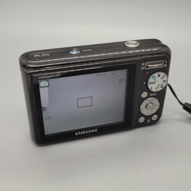 Samsung PL55 12,2 megapixel fotocamera digitale compatta testata nera 6