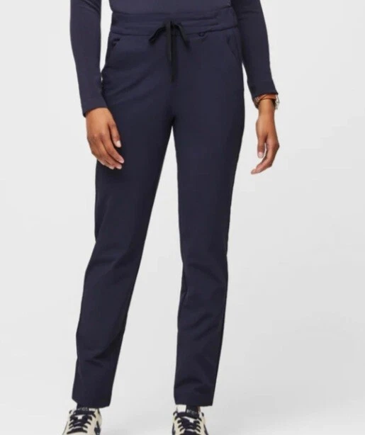 FIGS Skinny Water Repellent Scrub Trousers Navy Blue Size: S Pants