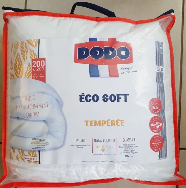 Couette blanche tempérée éco soft neuve 200 x 200 cm Dodo