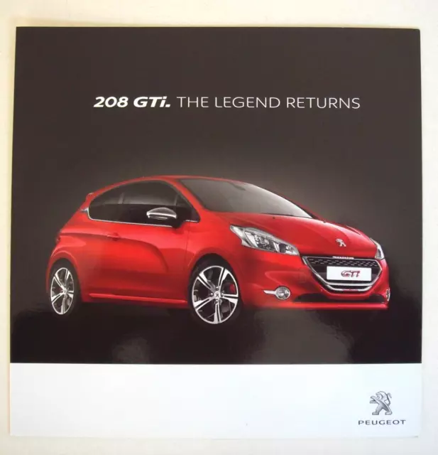 Peugeot . 208 GTi . Peugeot 208 GTi . 2013 Sales Brochure