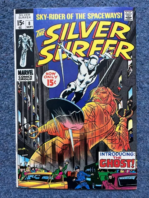 Marvel Silver Surfer #8 1969 FN / VFN Comic $0.15 Cent Copy 1st Ghost