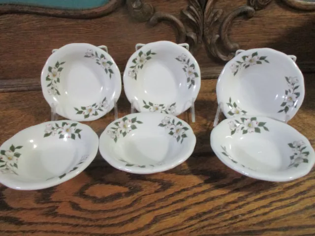 Buffalo China Restaurant Ware Dogwood Berry Bowls 6