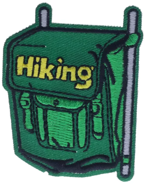 Hiking Backpack Green Summer Camp Scout Award Badge 2 inch Patch AVA0242 F3D11F