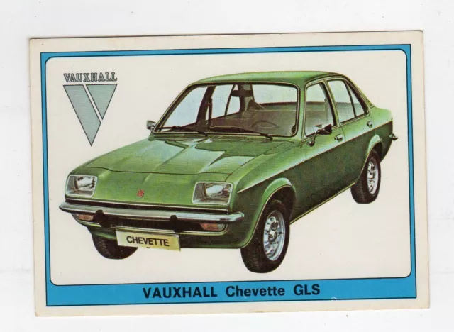 figurina SUPER AUTO PANINI NEW NUMERO 182 VAUXHALL CHEVETTE GLS