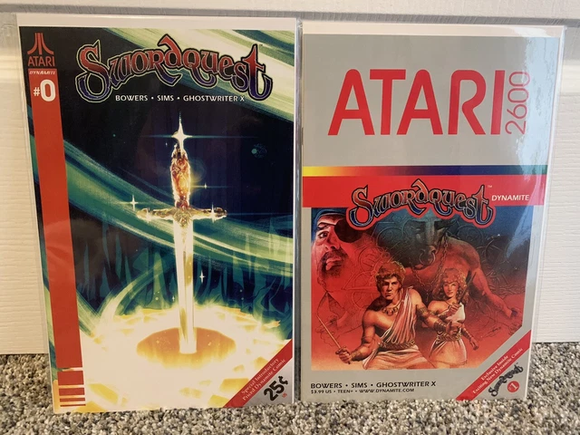 Atari 2600 Swordquest #0 & 1 1St Print Dynamite Comics