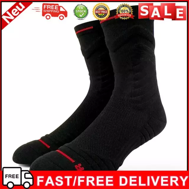 Men Sports Socks Comfy Trekking Socks Non Slip for Outdoor Sports (White)