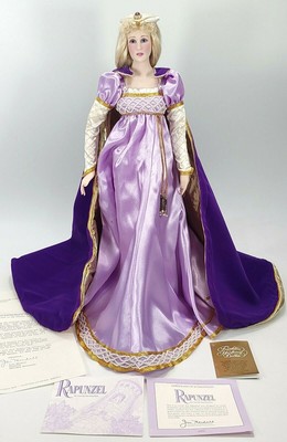 Rapunzel - Franklin Heirloom Porcelain Doll w/ Box & COA - By Gerda Neubacher