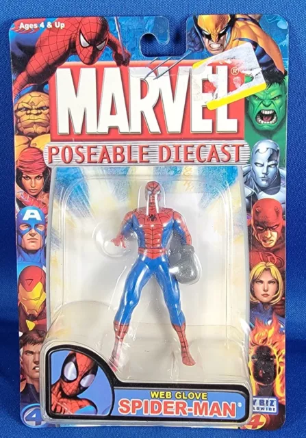 Marvel Comics X-Men Classics SpiderMan (2000) Toy Biz Die-Cast Poseable Mini Fig