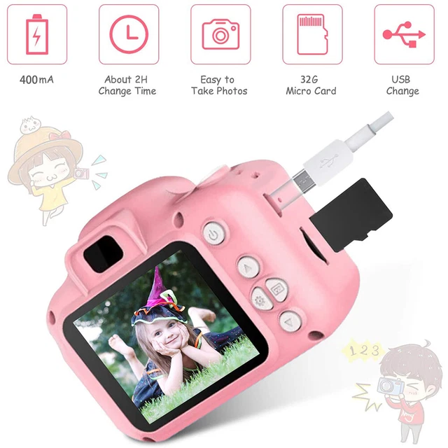 1080P Cute Mini Digital Camera For Children Camcorder Video Camera Recorder Kids