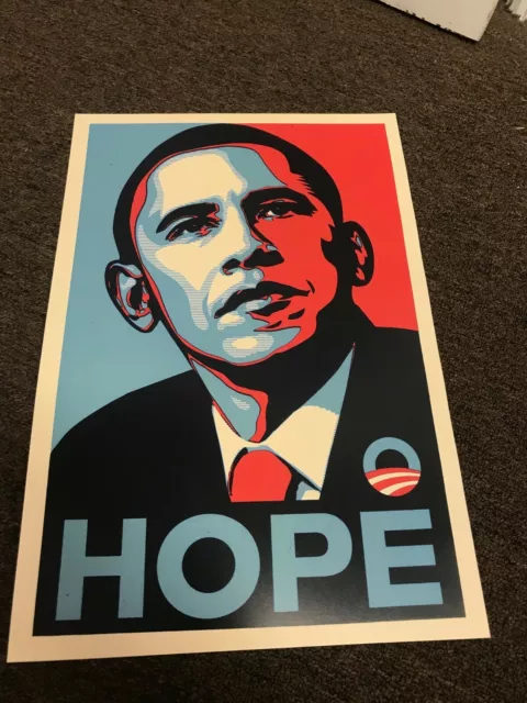 2008 Barack Obama Hope Campaign Political Election Sign Poster 12x18