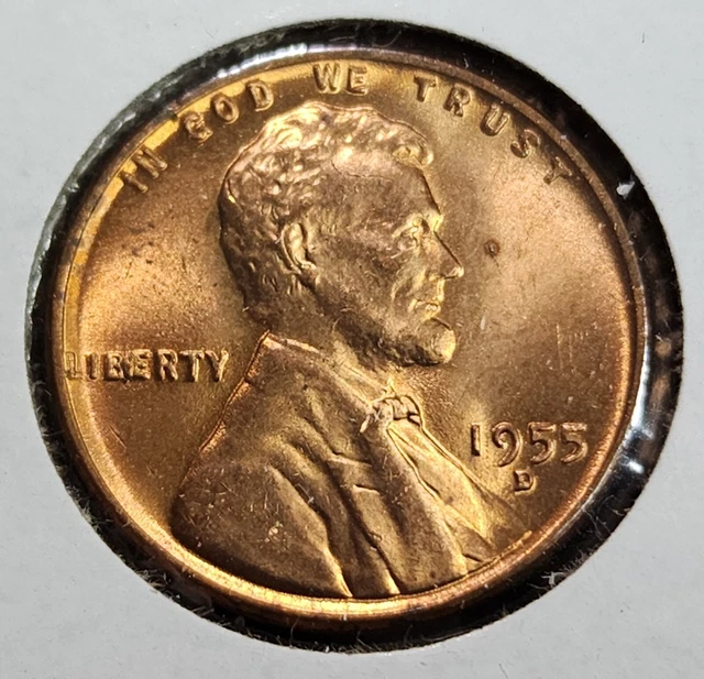 1955 D Lincoln Wheat Penny Choice BU Mint Luster