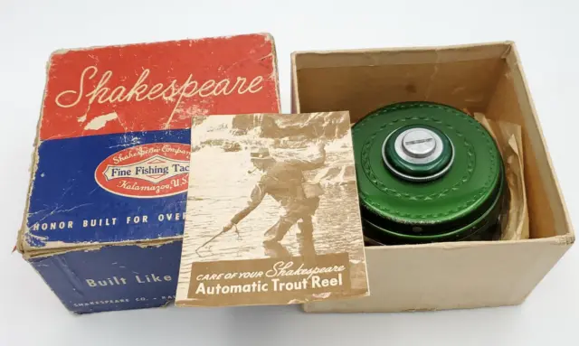 SHAKESPEARE #1837 SILENT Tru-Art Automatic Fishing Fly Reel Original Box  Deluxe $27.99 - PicClick