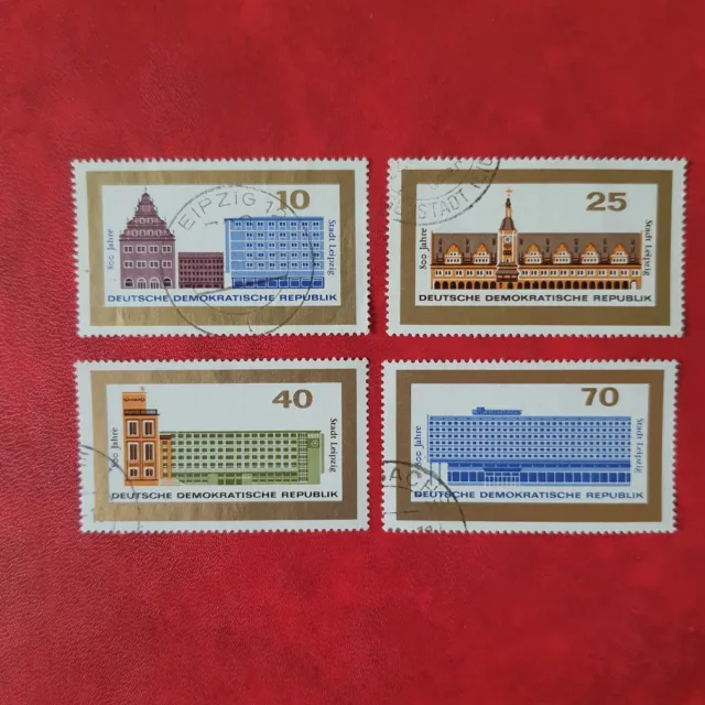 Briefmarken DDR 1965, Michel 1126-1129, 800 Jahre Leipzig, gestempelt