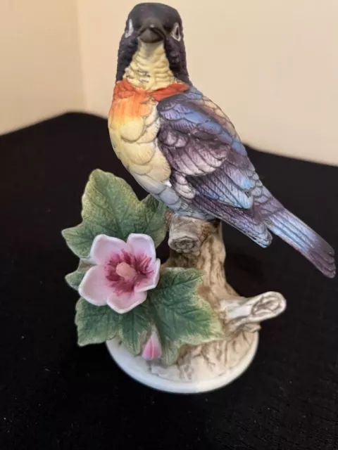 Vintage Andrea Sadek "Parula Warbler" Porcelain Bird Figurine