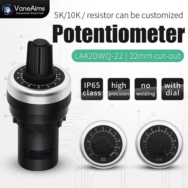 Potentiometer Round Speaker Resistance Adjustment Switch Quick Wiring Inverter