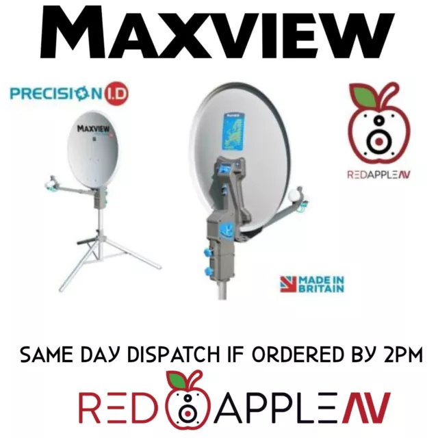 Maxview Precision I.D 55cm Caravan Satellite Dish Single LNB, Tripod, Carry Case