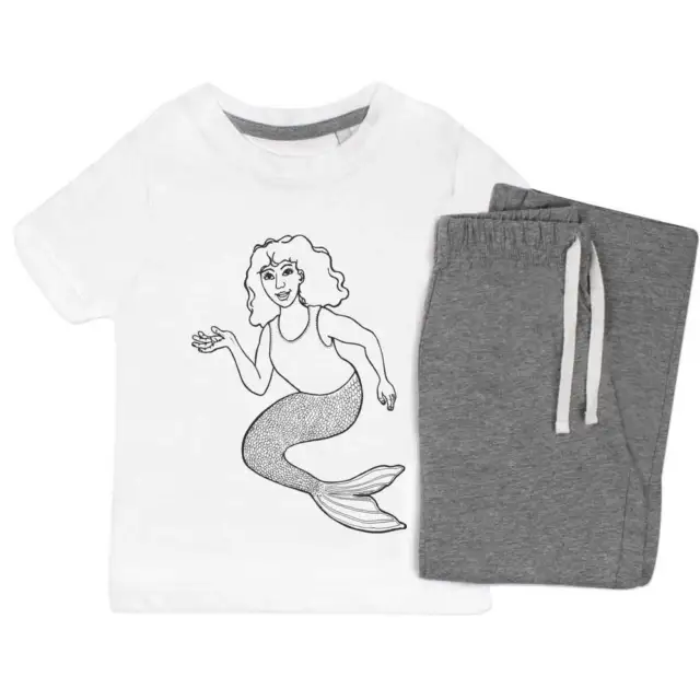 'Mermaid' Kids Nightwear / Pyjama Set (KP034518)