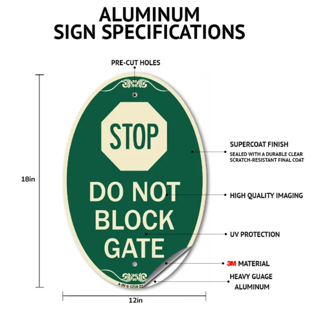 SignMission Designer Series Sign - Angle Parking Only 12" x 18" Aluminum Sign 2