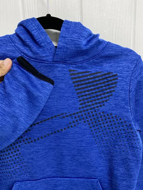 Under armour Larga Ragazzi Felpa con Cappuccio Blu Taglia AMG / Jm / M 7