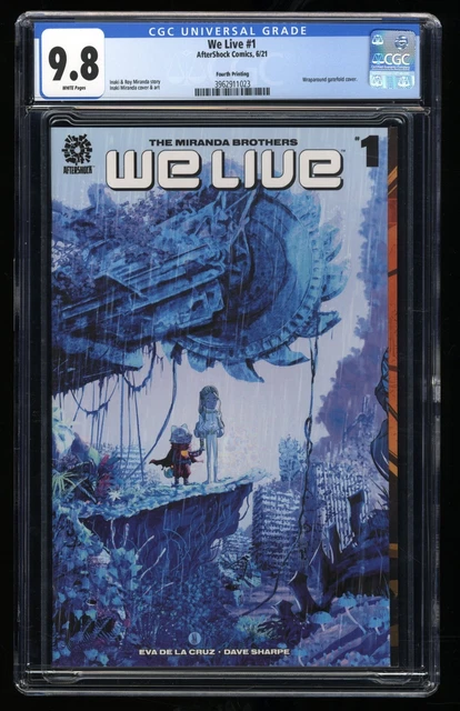 We Live #1 CGC NM/M 9.8 White Pages 4th Print Wraparound Gatefold Cover!