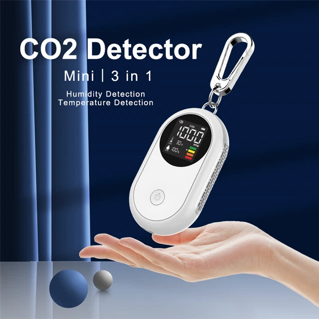 Carbon Dioxide Detector Air Quality Monitor Temperature Humidity  Analyzer
