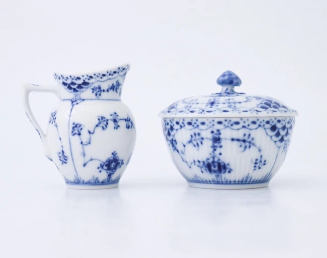 Azul acanalado #521, #657 - Royal Copenhagen - Azúcar y crema - 1a calidad