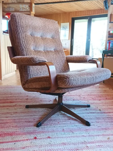 Sessel Vintage 60er Retro Easy Chair Danish Drehsessel Denmark 70s 31a