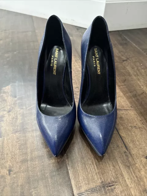 Saint Laurent High Heels Dark Blue