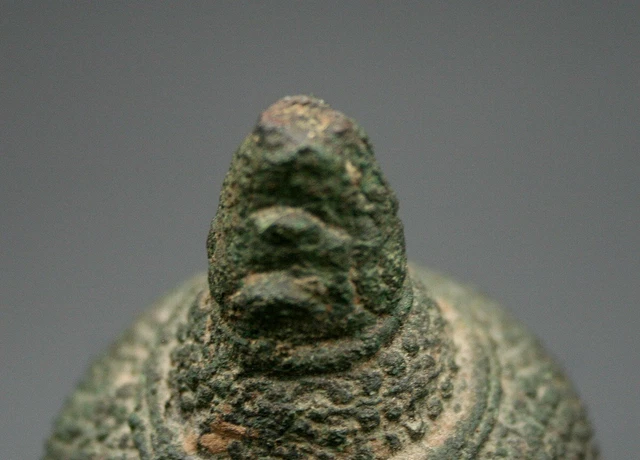 Antique Sukhothai Bronze Head Of Buddha Thai C14th/15th 6