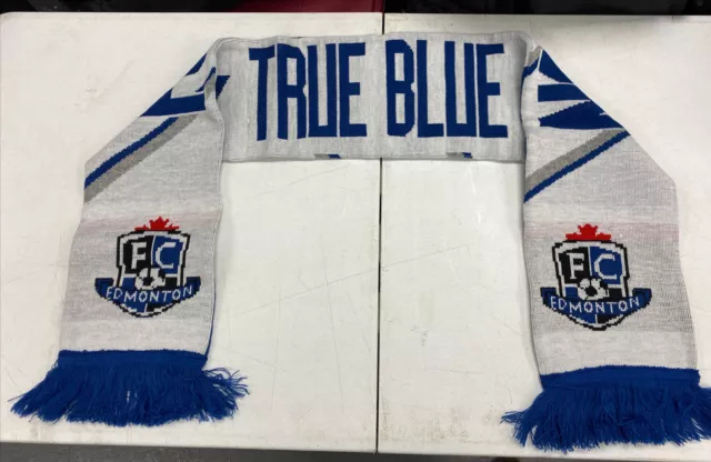 Fc Edmonton True Blue Soccer Team Scarf