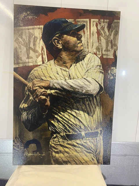 Stephen Holland "Babe Ruth Bambino" Giclee on Canvas
