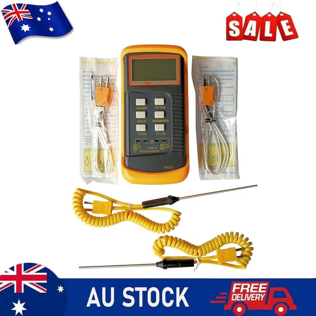 XH-B310 DC Digital Tube LED Display Thermometer 12V Temperature Meter K-type R06 Stick Thermocouple Tester -30~800 Thermograph