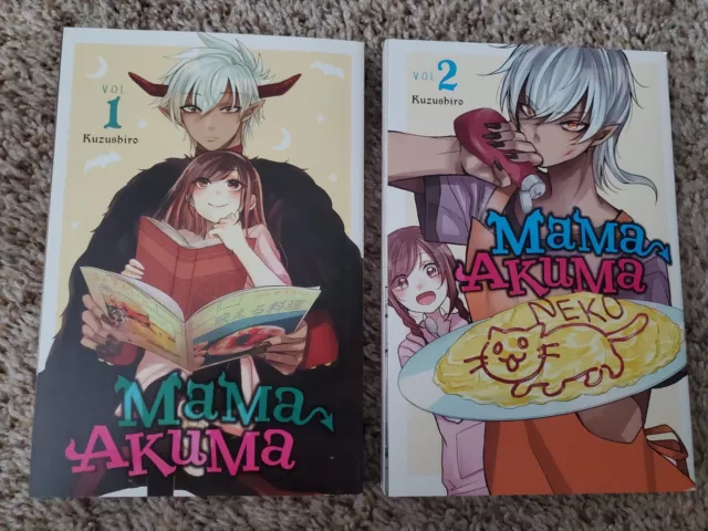 Mama Akuma Vols 1-2 by Kuzushiro Yen Press UNREAD Slice of Life Demon