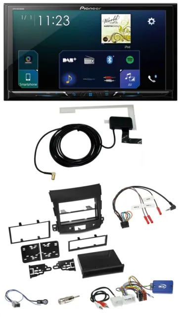 Pioneer 2DIN DAB USB Lenkrad Bluetooth Autoradio für Mitsubishi 10-12 Outlander